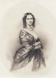オペラ歌手ジェニー・リンド（1820-1887）の肖像